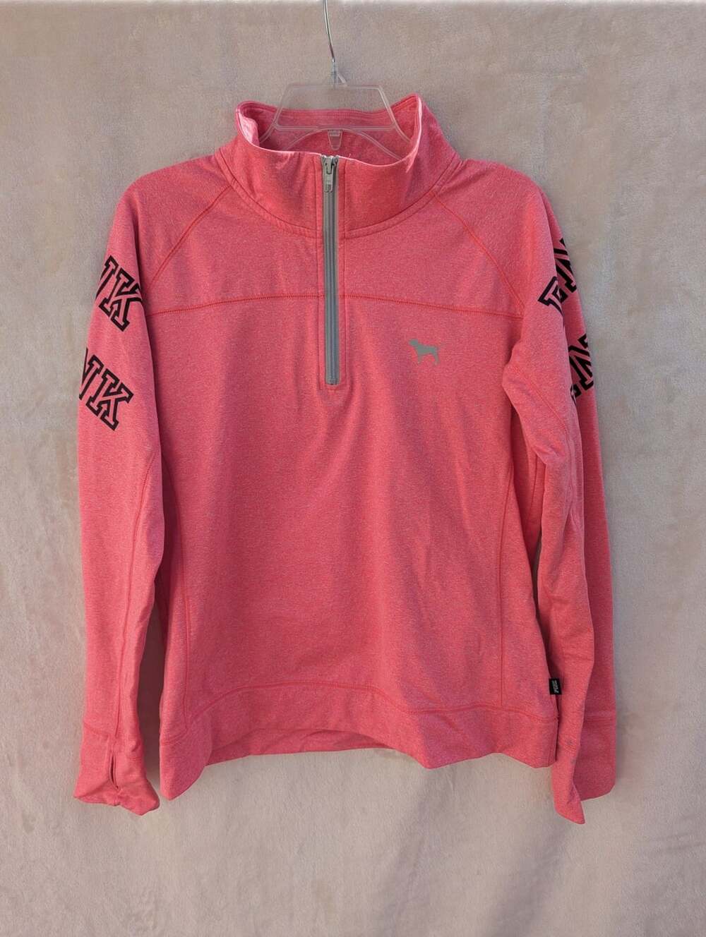 PINK Victoria's Secret Activewear Half-Zip Pullover Jacket Pink L